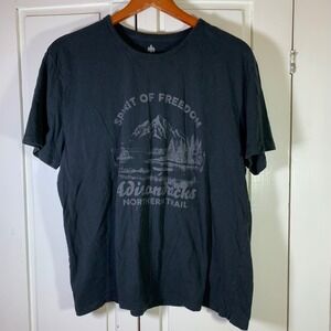 Rainforest Adirondacks Spirit of Freedom Graphic T-Shirt Mens Large Black RF1100